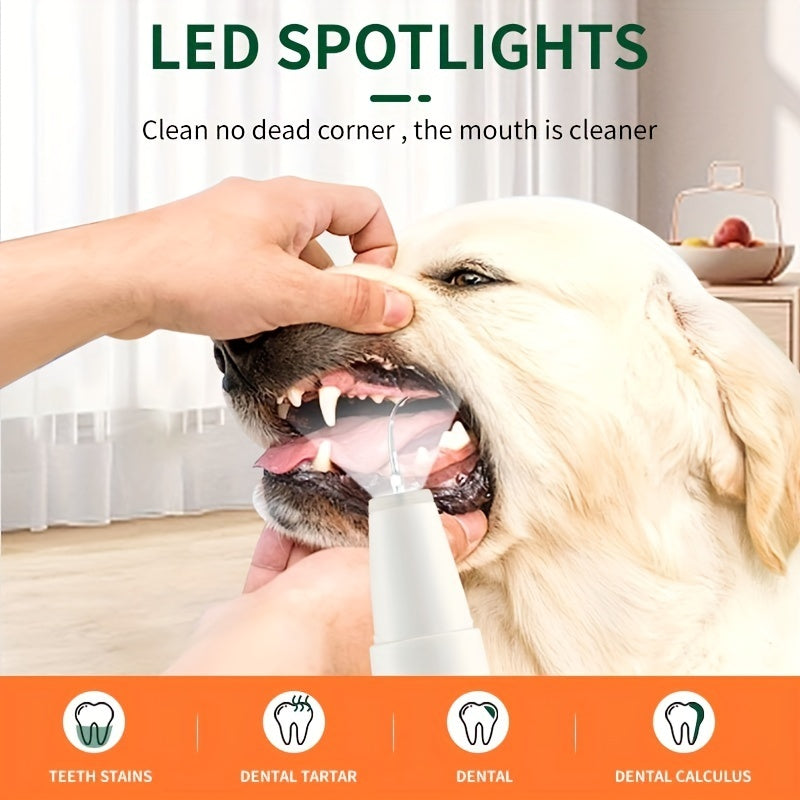 Ultrasonic Pet Teeth Cleaner – Safe & Painless Dental Care for Dogs & Cats