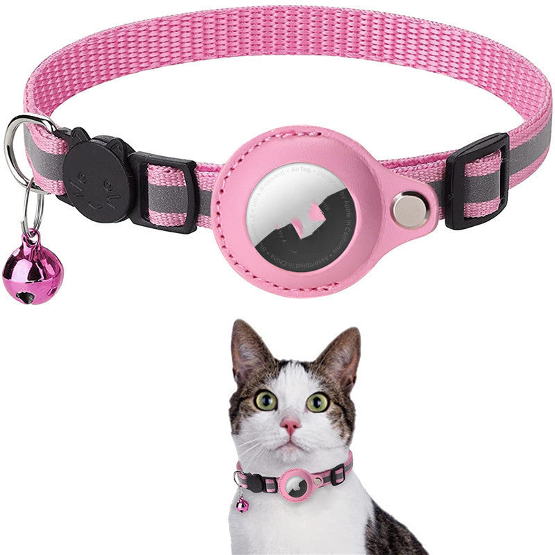Reflective Waterproof AirTag Collar for Cats & Small Dogs