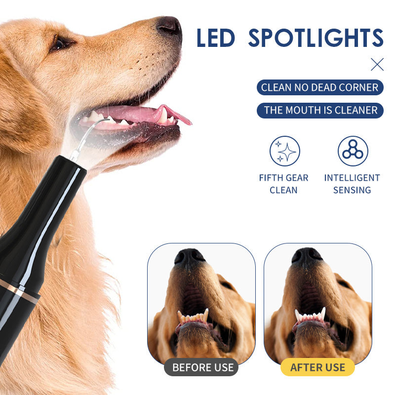 Ultrasonic Pet Teeth Cleaner – Safe & Painless Dental Care for Dogs & Cats