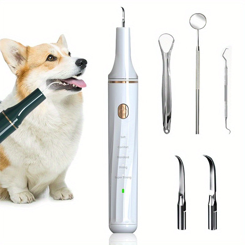 Ultrasonic Pet Teeth Cleaner – Safe & Painless Dental Care for Dogs & Cats