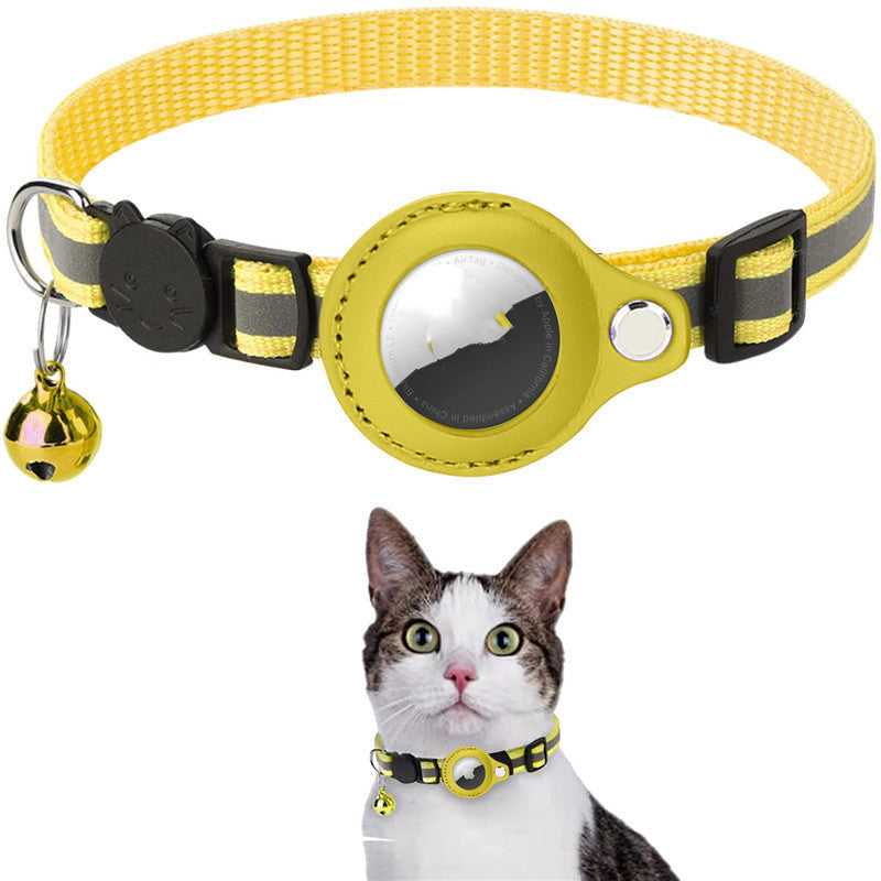 Reflective Waterproof AirTag Collar for Cats & Small Dogs