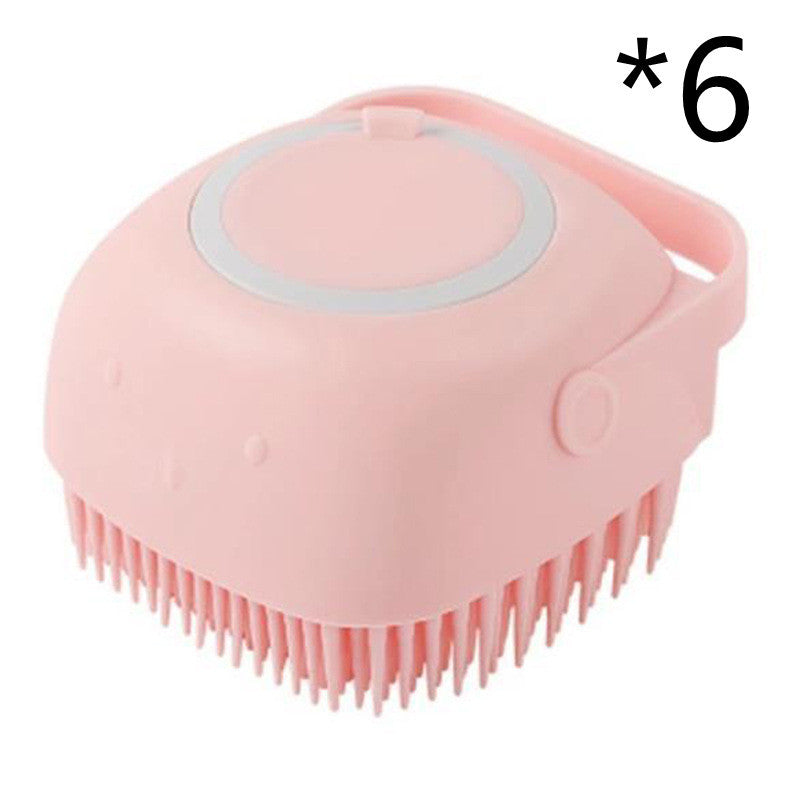 Make pet baths easier with this 2-in-1 silicone brush. Gently cleans, massages, and dispenses shampoo – perfect for sensitive dogs and cats.