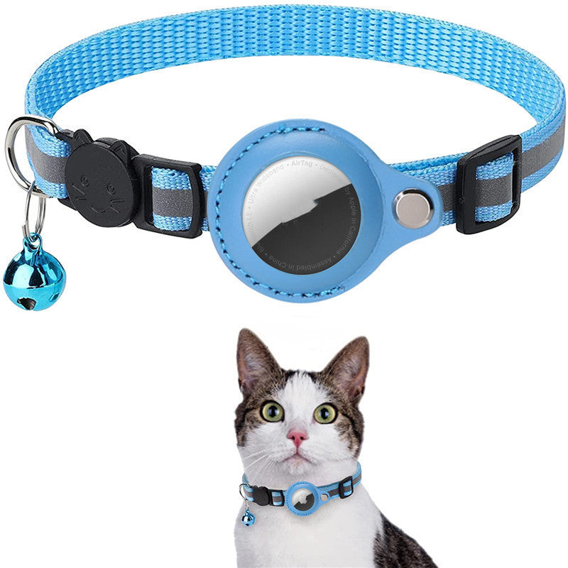 Reflective Waterproof AirTag Collar for Cats & Small Dogs