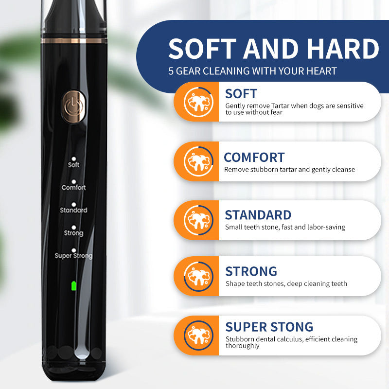 Ultrasonic Pet Teeth Cleaner – Safe & Painless Dental Care for Dogs & Cats