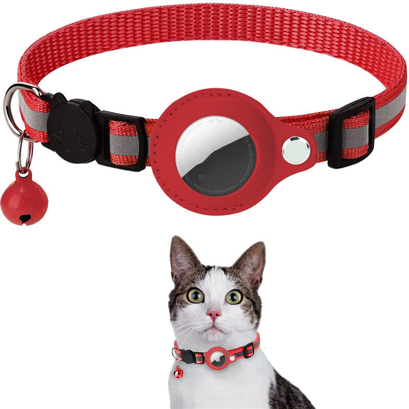Reflective Waterproof AirTag Collar for Cats & Small Dogs