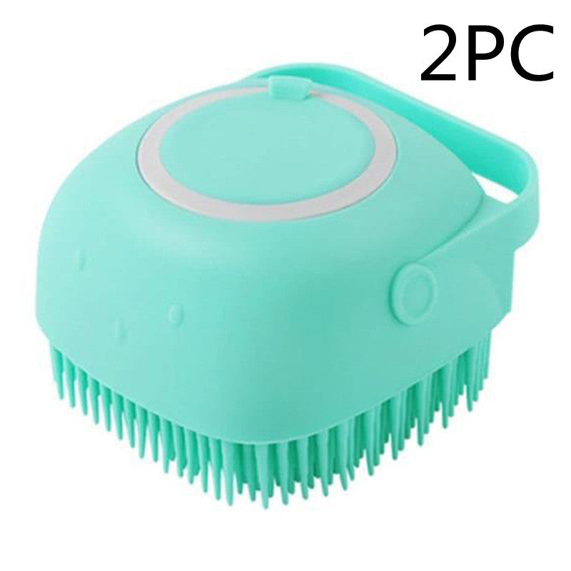 Make pet baths easier with this 2-in-1 silicone brush. Gently cleans, massages, and dispenses shampoo – perfect for sensitive dogs and cats.