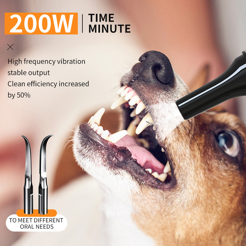 Ultrasonic Pet Teeth Cleaner – Safe & Painless Dental Care for Dogs & Cats