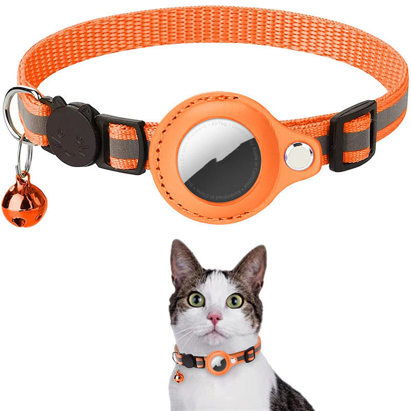 Reflective Waterproof AirTag Collar for Cats & Small Dogs