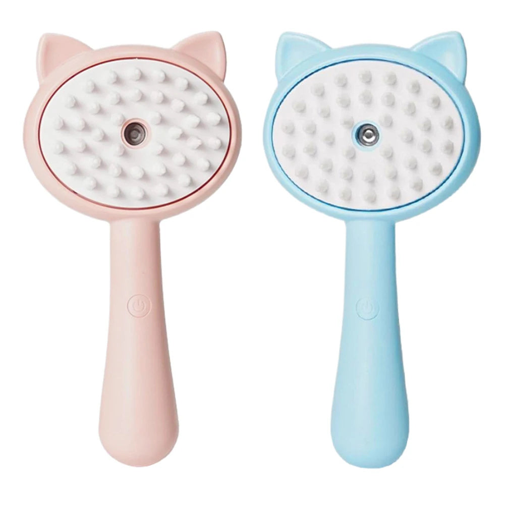 Hair Cleaning Mist Brush – Rechargeable, Self-Cleaning Cat & Dog Grooming Tool