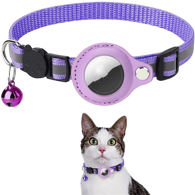 Reflective Waterproof AirTag Collar for Cats & Small Dogs
